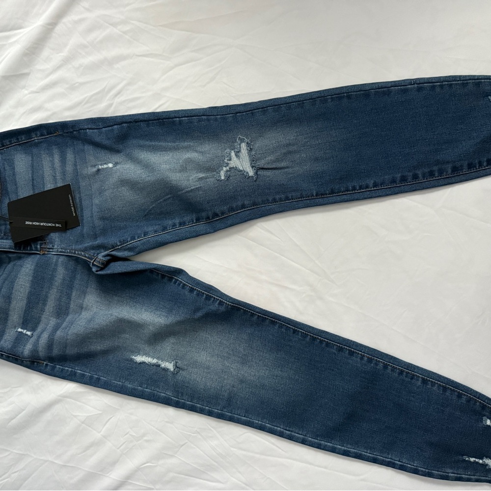 Kendall & Kylie Blue Distressed Skinny Jeans